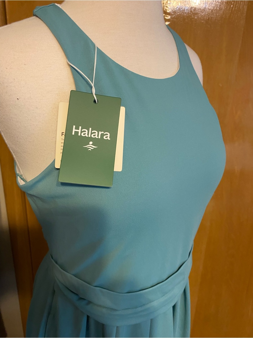 HALARA Sage Green Sleeveless Open Back Maxi Dress - Picture 6 of 13